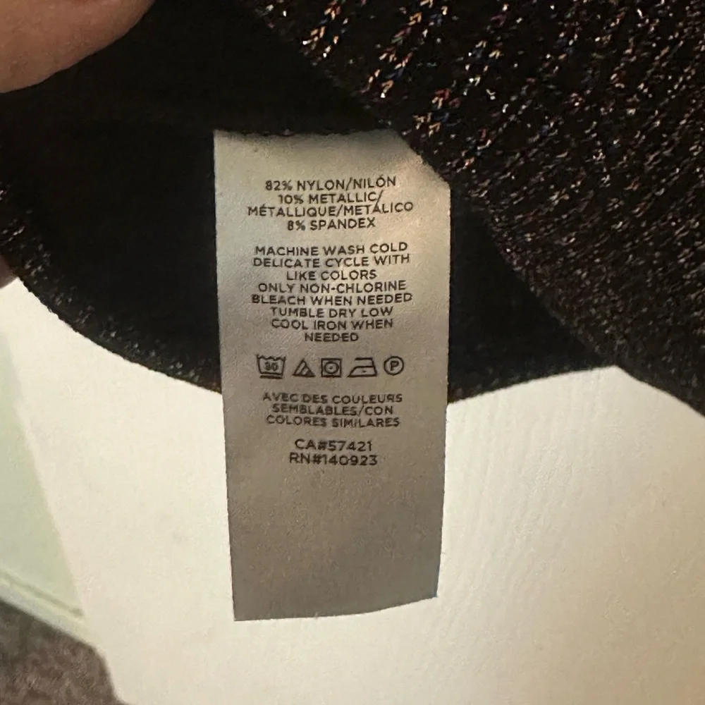 NWT Loft Shimmer Ribbed Top size XL